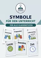 Vorschau - Stationenlernen - Symbole für den Unterricht - Für alle Klassen! - Deckblatt