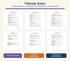 Vorschau - Stundenentwürfe - Sichere Basis - Deutsch Klasse 2 - Flüssig Lesen - Seite 1