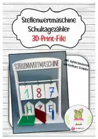 Vorschau - Anderer Materialtyp - Stellenwertmaschine - Schultagezähler 3D Print - Deckblatt