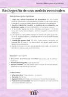 Vista previa - Unidades / Secuencias / Situaciones de Aprendizaje - Radiografía de una noticia económica - página 1