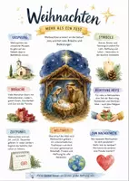Vorschau - Arbeitsblätter - Lernposter + Arbeitsblatt "Weihnachten" + Onlineübung & MP3 + Mindmap + Infografik - Deckblatt