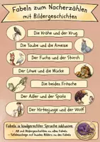 Vorschau - Arbeitsblätter - Alte Fabeln neu erzählt mit Bildergeschichten (inklusiv) - Deckblatt