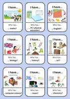 Vorschau - Spiele - Spiel Englisch: I have.../Who has... School and Subjects - Seite 2