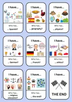 Vorschau - Spiele - Spiel Englisch: I have.../Who has... School and Subjects - Seite 3