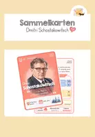 Vorschau - Spiele - Komponisten-Sammelkarte: Dmitri Schostakowitsch - Deckblatt