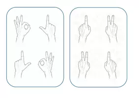 Vorschau - Bildkarten - Bildkarten - Fingerübungen zur Konzentrationsförderung - Seite 1