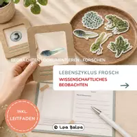 Vorschau - Experimente - Lebenszyklus Frosch – Wissenschaftliches Beobachten - Deckblatt