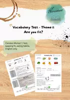 Vorschau - Test - Vocabulary Test - CM7: Are you fit? - Deckblatt