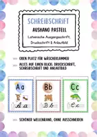 Vorschau - Poster - Anlautblock Schreibschrift Merkplakate Aushang Anlautbilder pastell - Deckblatt