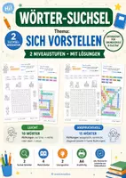 Vorschau - Spiele - 3 Wörter-Suchsel zum Thema „Sich vorstellen“ – mit Lösungen und Schreibwerkstatt - Deckblatt