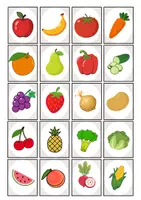 Vorschau - Spiele - DaZ / Deutsch als Zweitsprache: Wortschatzspiel - Obst und Gemüse - Seite 3