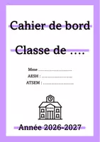 Aperçu - Outils du professeur - Planner 2026-2027 Cahier de bord - Page 1