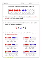 Vista previa - Hojas de trabajo - El anclaje al 5: Descomposición en 1º - página 2