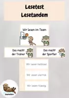Vorschau - Präsentationen/Tafelbilder - Lesetandem - Tafel-/ und Legematerial - Deckblatt