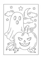 Vorschau - Mal- und Bastelvorlagen - Ausmalbilder zu Halloween - Seite 1