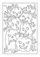 Vorschau - Mal- und Bastelvorlagen - Ausmalbilder zu Halloween - Seite 3