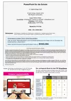 Vorschau - Arbeitsblätter - PowerPoint für die Schule – Grundlagen verstehen lernen | Informatik Sekundarstufe I+II Klasse 8–13 | Präsentation, Folienmaster, Animationen, Diagramme, Schritt-für-Schritt, Lösungen - Seite 1