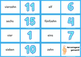 Vorschau - Arbeitsblätter - Domino | Anfangsunterricht/DaZ | Zahlen von 1-15 - Seite 3