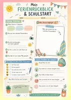 Vorschau - Arbeitsblätter - Schulstart Ferienrückblick - Deckblatt