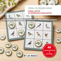 Vorschau - Spiele - Vogel-Lotto – 24 heimische Vogelarten | Naturbeobachtung - Deckblatt