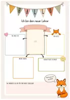 Vorschau - Anderer Materialtyp - Steckbrief Fuchsklasse / Vorstellungssteckbrief neue Lehrkraft / editierbar - Seite 2
