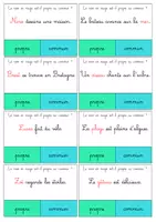 Aperçu - Apprentissages en autonomie - Cartes à pince nom propre ou nom commun - Page 2