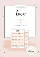 Vorschau - Stationenlernen - Town & Places in Town – Wortschatz-Domino mit Bildern | Englisch ab der 7. Schulstufe | passend zu MORE! 3 - Deckblatt