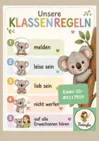 Vorschau - Arbeitsblätter - Klassenregeln, Koala-Regelkarten für die Grundschule - Deckblatt