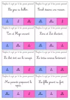 Aperçu - Apprentissages en autonomie - Cartes à pince pronoms personnels sujets - Page de couverture