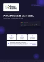 Vorschau - Stundenentwürfe - Informatik: Spiel programmieren in Python Klasse 9/10 - Deckblatt