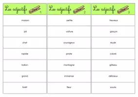 Aperçu - Apprentissages en autonomie - Cartes à pince : nom ou adjectif ? - Page de couverture
