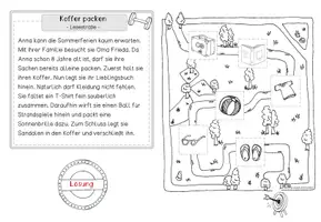 Vorschau - Arbeitsblätter - Lesestraßen "Sommer": Lesespur oder Leseübung (2x differenziert) - Seite 3