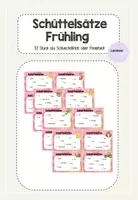 Vorschau - Fördermaterial/Inklusion - Schüttelsätze Frühling - Sätze bilden - Deckblatt