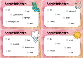 Vorschau - Fördermaterial/Inklusion - Schüttelsätze - Sätze bilden - Materialpaket - Seite 2