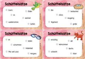 Vorschau - Fördermaterial/Inklusion - Schüttelsätze - Sätze bilden - Materialpaket - Seite 3