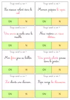 Aperçu - Apprentissages en autonomie - Cartes à pince GN ou nom ? - Page 1