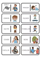 Aperçu - Apprentissages en autonomie - Dominos - Infinitif et image - Page de couverture