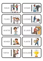 Aperçu - Apprentissages en autonomie - Dominos - Infinitif et image - Page 1
