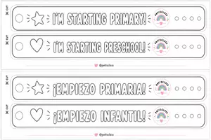 Vista previa - Juegos / Gamificación - Pulseras y medallas para la vuelta al cole. - página 1