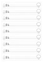 Vorschau - Arbeitsblätter - Buchstabenerarbeitung B – Kreativer Hefteintrag mit Bastelvorlage & Schreibübungen - Buchstabe B wie Baum - Seite 3