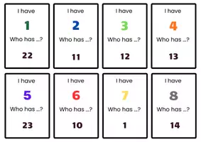 pretpregled - I Have Who Has - English Numbers 1-26 - Naslovnica