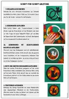 Vorschau - Mal- und Bastelvorlagen - Sonnenfänger Fensterbilder Herbst – Suncatcher mit Seidenpapier | Bastelvorlage für die Grundschule - Seite 2