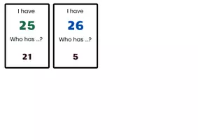 pretpregled - I Have Who Has - English Numbers 1-26 - strana 3