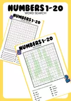 pretpregled - numbers 1-20 English wordsearch - Naslovnica