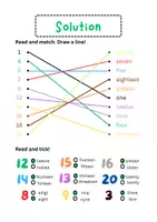 pretpregled - numbers 1-20 worksheets - English - strana 3