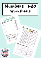pretpregled - numbers 1-20 worksheets - English - Naslovnica