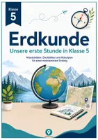 Vorschau - Stundenentwürfe - Die erste Erdkundestunde – Was ist Erdkunde? · Arbeitsblatt, Deckblätter & Ablaufplan - Deckblatt