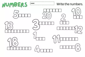 pretpregled - Write the numbers 1-20 #2 - Naslovnica
