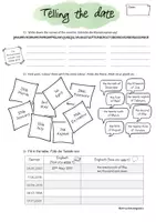 Vorschau - Arbeitsblätter - What's the date today? Telling the Date in English - Seite 1