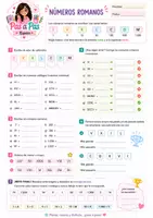 Vista previa - Hojas de trabajo - Números romanos 5.º y 6.º de Primaria Ficha en CAST y CAT - página 3